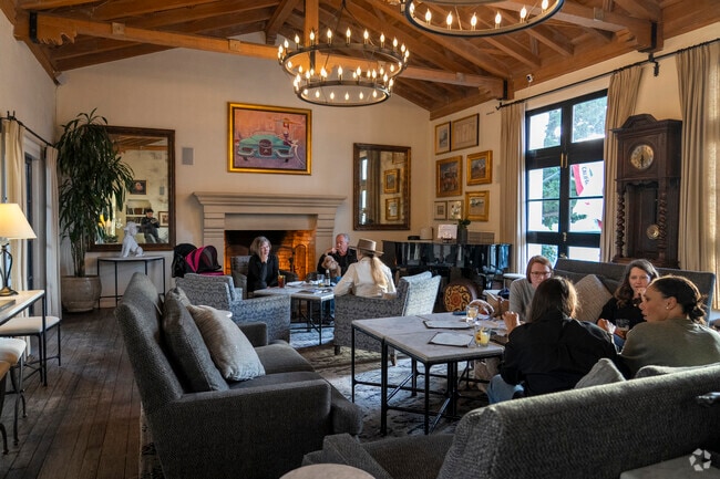 The interior of Cypress Inn in Carmel by the Sea.