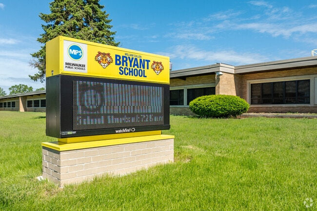 Bryant School in Milwaukee, WI has 202 students in grades PK, K-5.