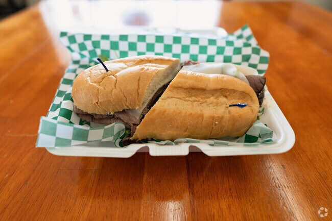Enjoy a delicious sandwich from Tibor's Gourmet Hungarian Deli in Littlerock.