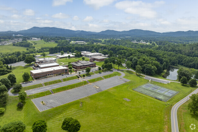 Burke Middle College has a sprawling campus for students of Burke County, NC.