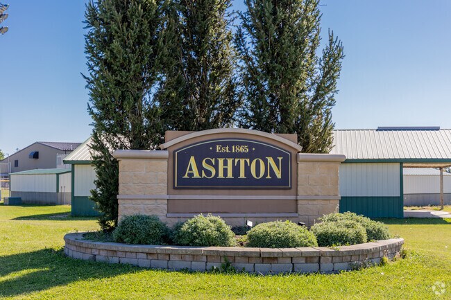 Ashton’s welcome sign notes the village was established in 1865 in Lee County.