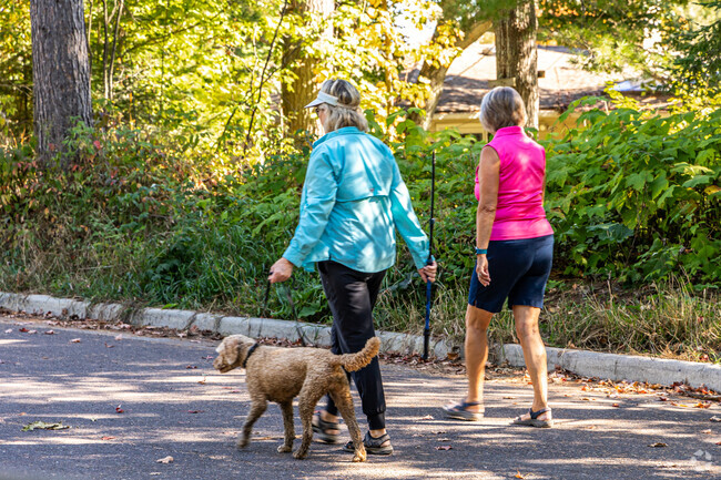 Hunter's Park offers a variety of walking trail options within the neighborhood.