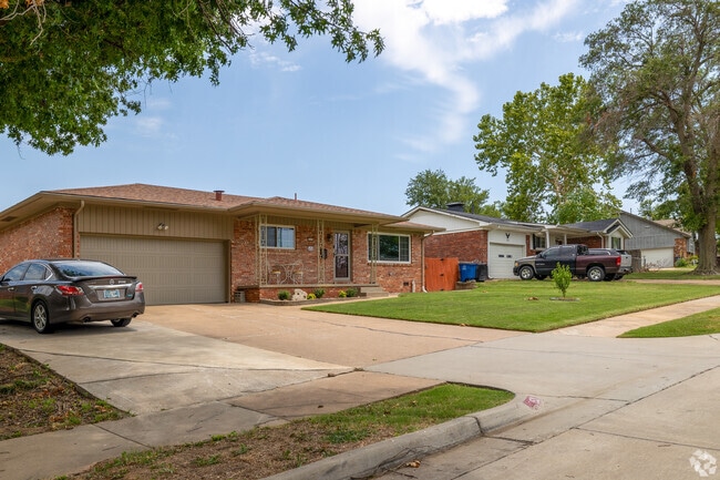 Ranch style homes are prevalent throughout Moeller Heights.