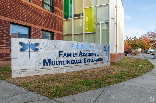 The signage of Columbus Family Academy.