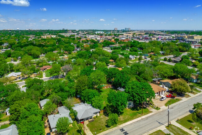 The older housing in Balcones Heights has many shade trees to help beat the heat.