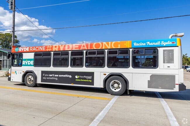 Hop on the bus from the 12th Ward and be in downtown Racine in minutes.