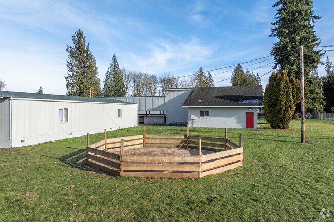 Arlington Christian School play area.