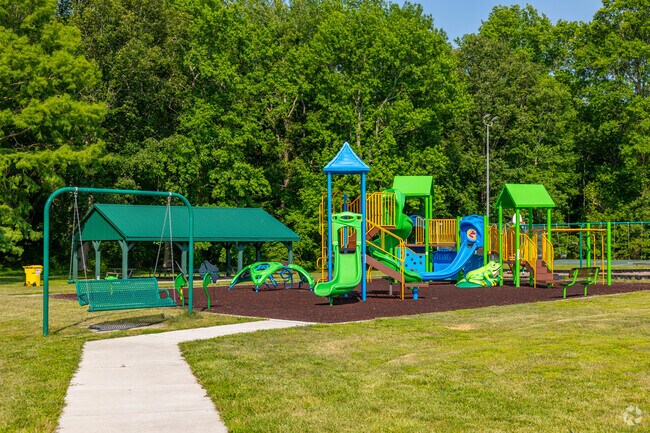Kids can tire out at Willards Park and Recreation Area on the jungle gym and swing set.
