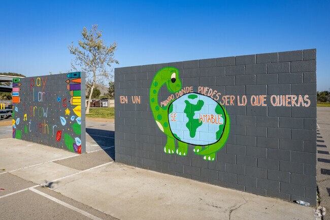 Sunnyslope Elementary serves K–6 students and features colorful campus art.