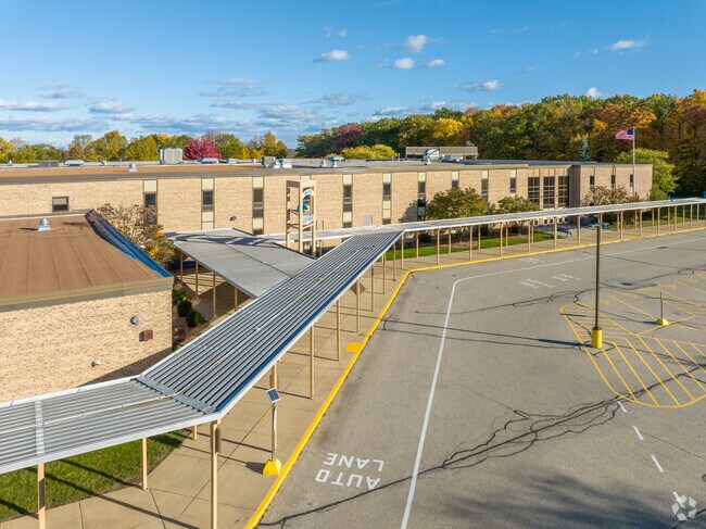 Wisconsin Hills Middle is a two-story school with space to accommodate Brookfield students.