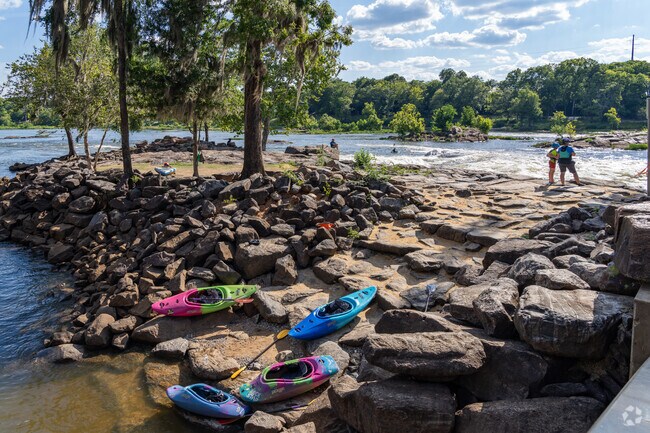 Residents of Waverly Terrace can check out the whitewater rafting on the Chattahoochee River.