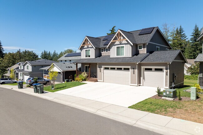 This Whatcom Falls development features modern craftsman homes.
