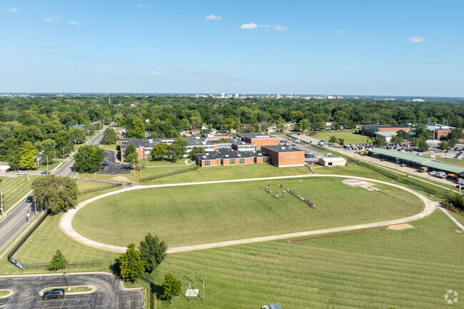 West Middle School has plenty of green space for school activites.