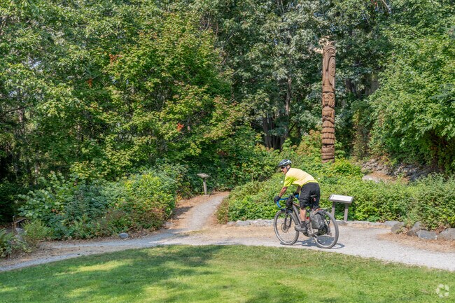Maritime Heritage Park near Lettered Streets has biking trails and more.