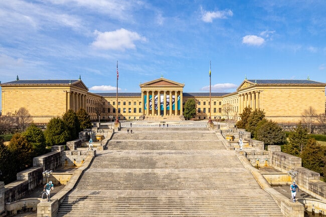 Fairmount is home to the Philadelphia Art Museum and its iconic Rocky Steps.