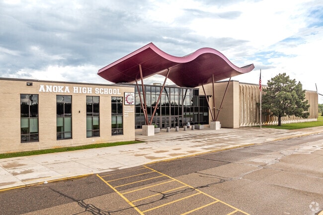 Anoka High School serves more than 2,300 students.