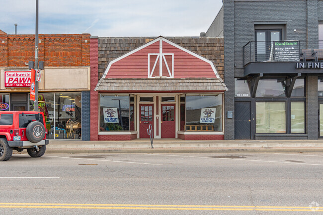 Go shopping at local stores on Weatherford's main street.