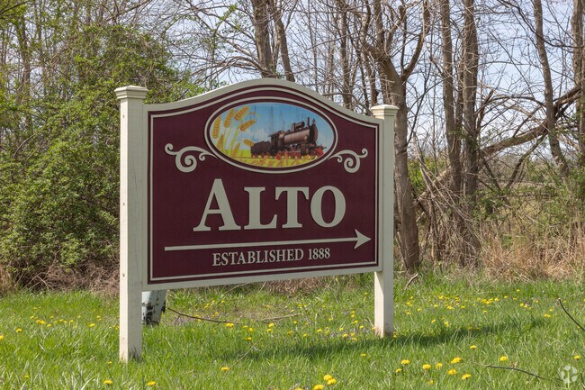 Alto is the main town in Bowne Township, providing a bar, post office, and library.