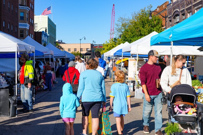 Families enjoy the Beloit Farmers Market and the freshness it provides.