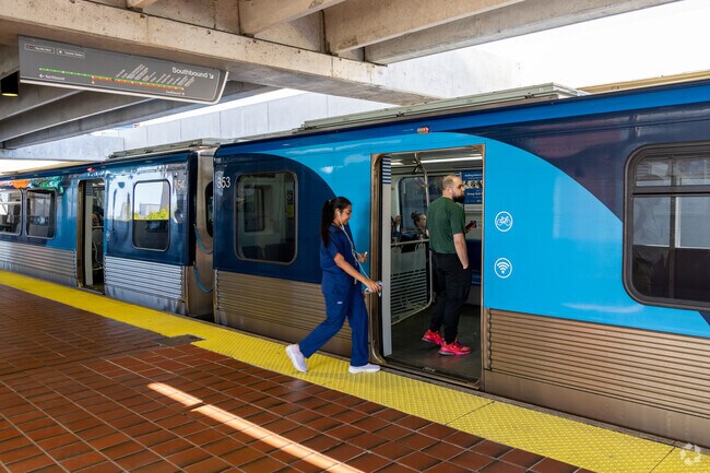 Allapattah residents get onboard local metrorail.