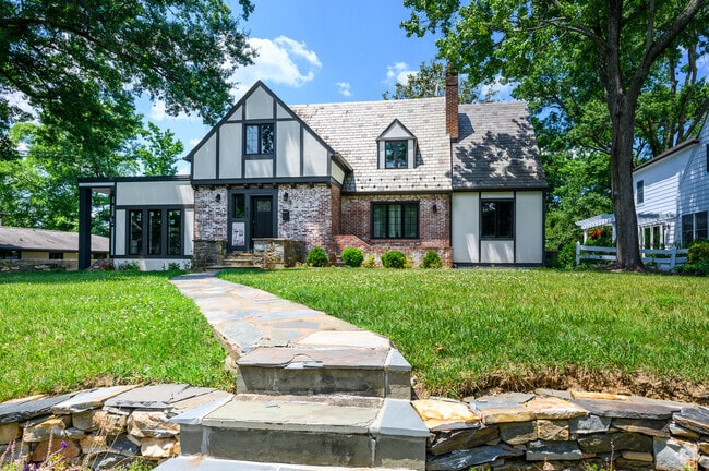 Tudor revivals are nestled amongst other homes in Taylor Run.