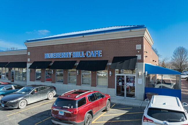Blueberry Hill Breakfast Café serves a hearty breakfast with items like blueberry French toast.
