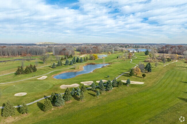 Richmond Forest Golf Course in Lenox Township is set amongst the farmland.