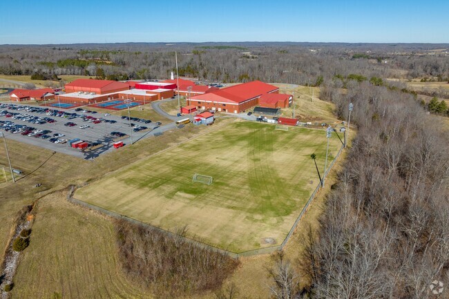 Creek Wood High School has a soccer field in Charlotte.