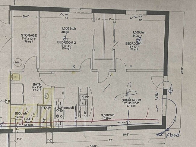 Apartment south(Up), right(West)
