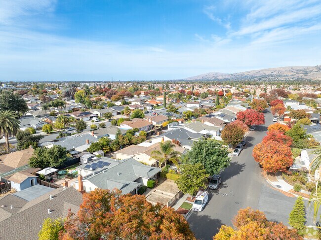 Sidewalk-lined avenues define the charm of Hidden Glen's scenic layout.