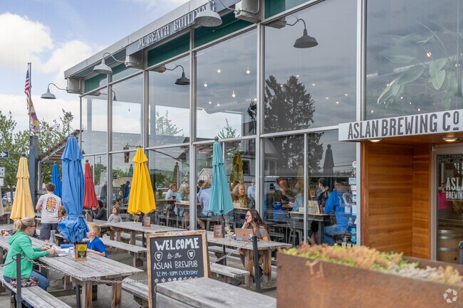 Aslan’s Brewery is a York neighborhood favorite to meet friends for drinks.