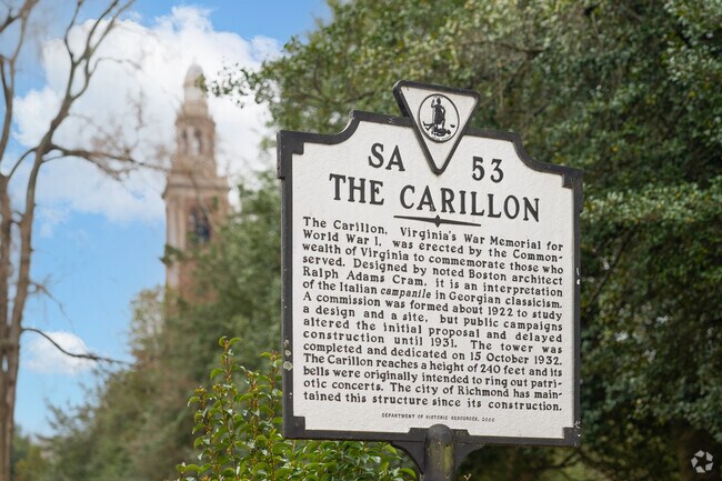 The neighborhood is named after the Carillon tower that stands in the middle of Byrd Park.