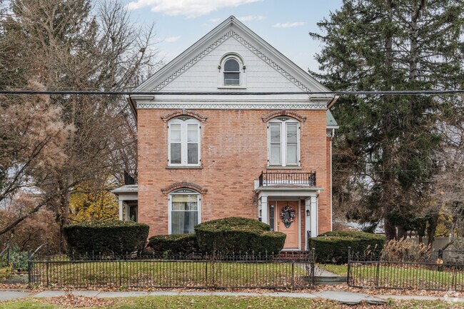 A vintage brick colonial style home in Tunkhannock, PA.