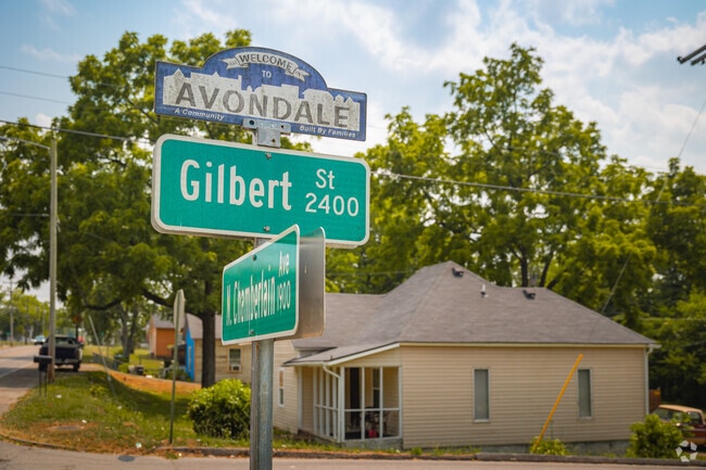 Look to the street signs to know when you're in Avondale.