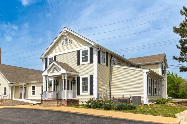 This historic building was the original post office for Grover and is now J + B Wellness Cafe.