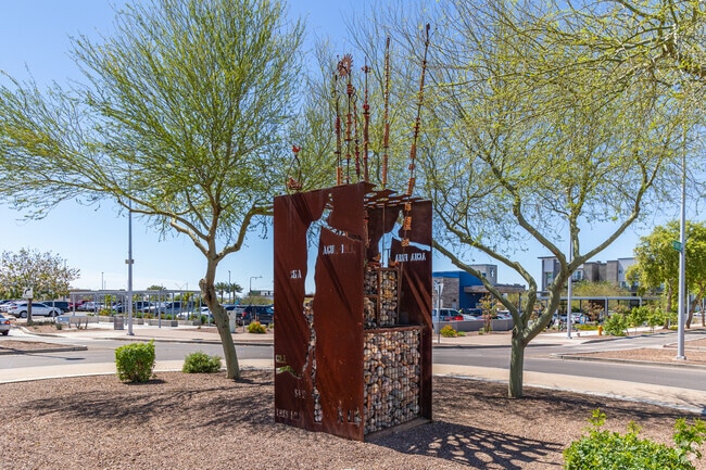 Artwork depicting the Agua Fria in Avondale Gateway.