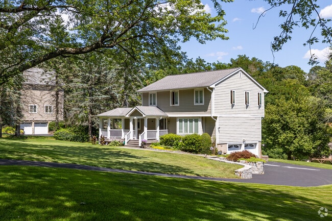 Many Thornwood homes sit far back from the road, offering privacy and space.