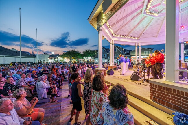 Hundreds gather on Saturdays at Rehoboth Beach for live music performances during the summer.