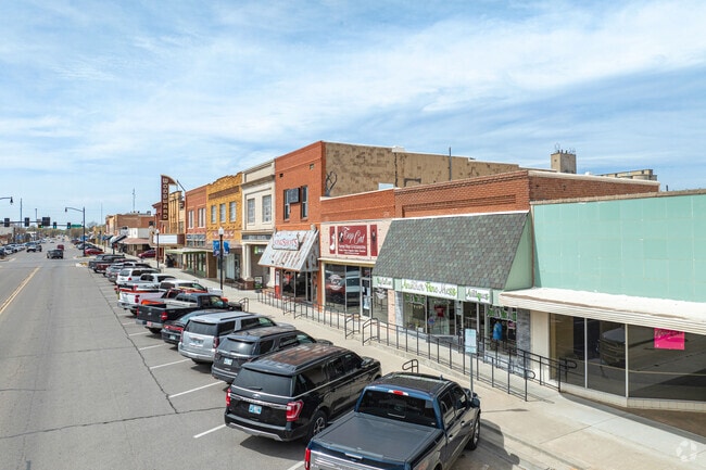 Main street of Woodward has plenty of retail options for residents and visitors alike