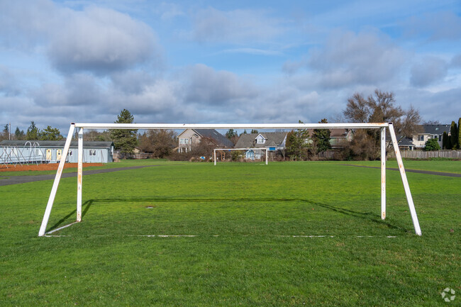 Willagillespie Elementary School has a soccer field for students to play on in Eugene.