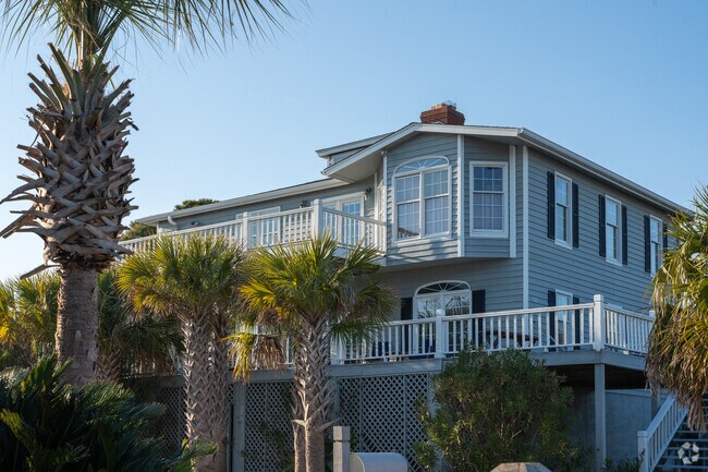 Homes in Fripp Island are lifted off the ground in case of flooding.
