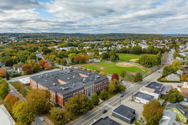 Hugh B. Bain Middle School is located in the Cranston Stadium neighborhood of Cranston.