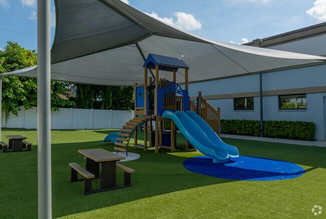 Advance Learning Academy has two play areas for its younger children.