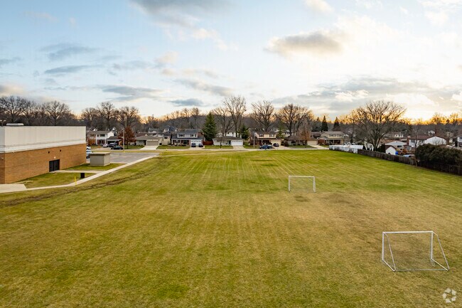 Athletic fields at Forest Elementary School.