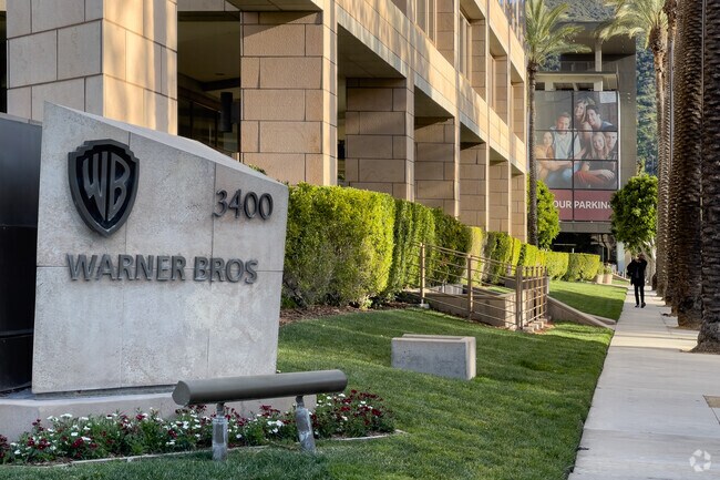 The Warner Brothers Studio building is located in the Studio City neighborhodd.
