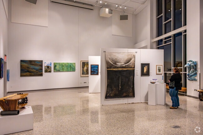 Putnam Heights residents appreciate the evolving art galleries  at the Pablo Center.