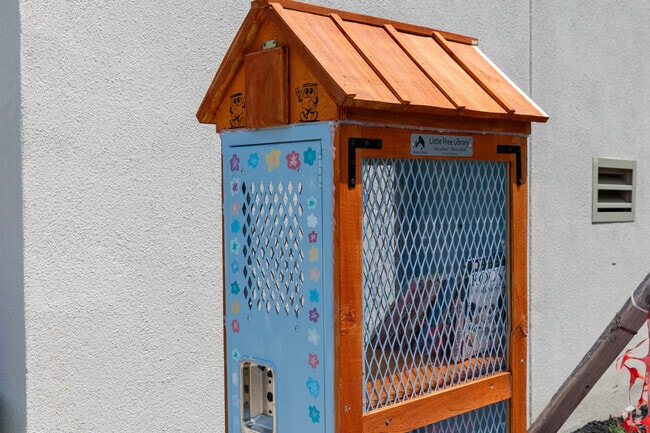 Marlboro Middle School has a little free library.
