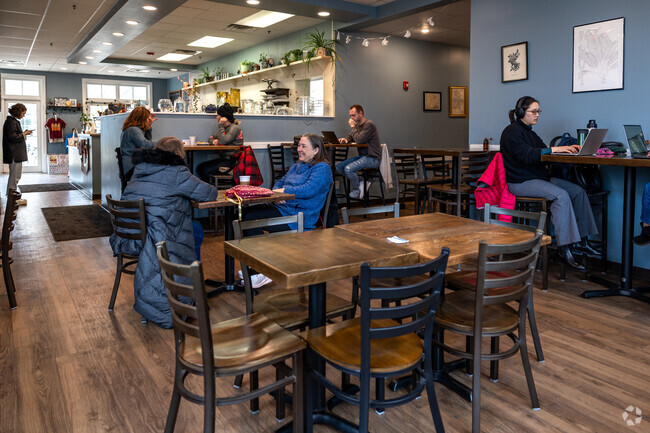 Stop by Crumble Coffee & Bakery for some caffeine in Green Acres.