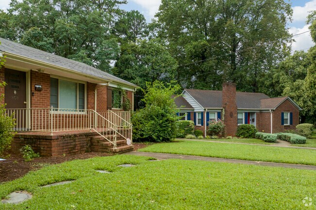 Brick ranch-style homes within walking distance of performance venues