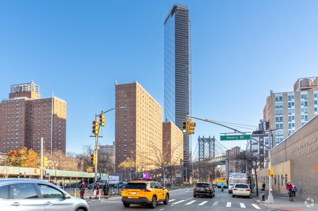 One Manhattan Square towers over Two Bridges, reshaping its skyline.